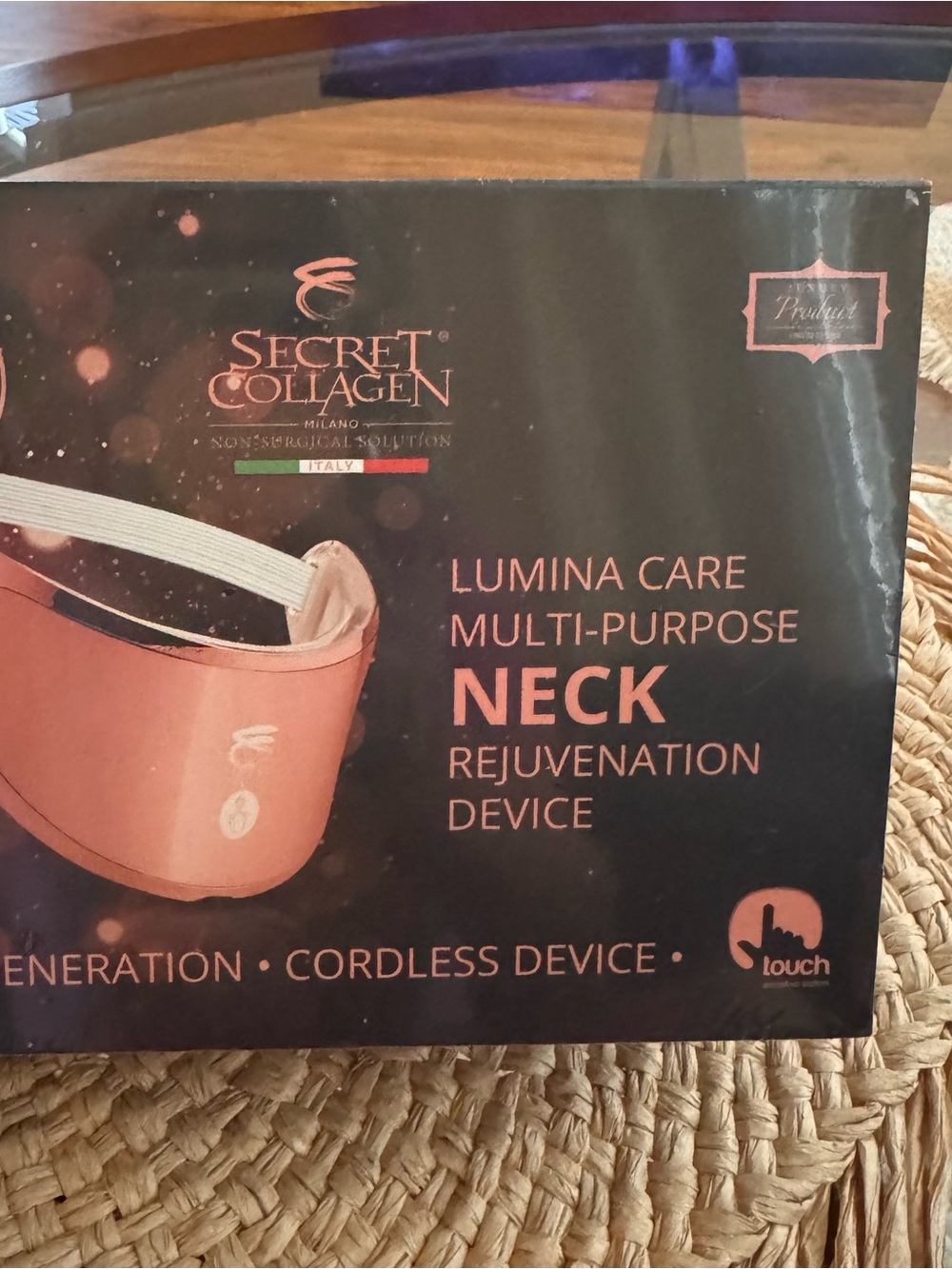 LED Neck Mask Secret Collagen Lumina Care Multi Purpose Ultra Several Colors NIB